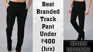 Best Track Pant of HRX Under ₹400  Best Black Track Pant Unboxing trackpant [upl. by Hirza723]