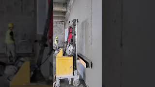 power trowel concrete finsh concrete trowel finish automatic wall troweling machine [upl. by Dola]