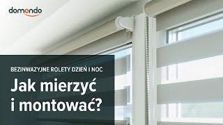 Pomiar i montaż rolet dzień noc [upl. by Ainoloppa961]