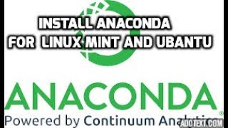 install anaconda python in linux and to run it and install all packages [upl. by Eanel]