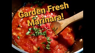 Garden Fresh Marinara Sauce Fresh Tomato Sauce Recipe from the Garden [upl. by Enaols]