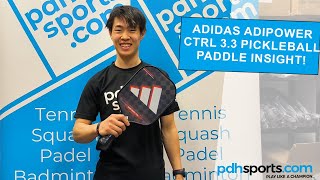 Adidas Adipower CTRL 33 pickleball paddle review by pdhsportscom [upl. by Aleetha495]