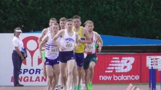 1500m u23 men final National u20 23 Championships 18062017 [upl. by Dannica]