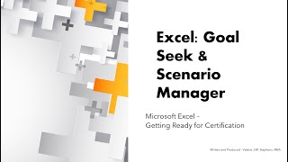 Excel Goal Seek amp Scenario Manager [upl. by Suiramaj]