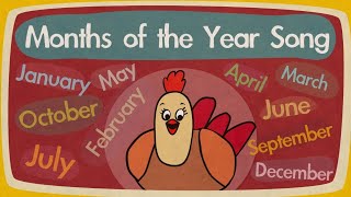 Months of the Year Song  Song for Kids  The Singing Walrus [upl. by Medorra]