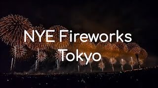 Tokyo  New Years Eve Fireworks display over Tokyo Japan  HNY 2019 [upl. by Darlleen]