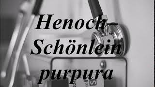 Learn how to pronounce HenochSchönlein purpura [upl. by Wynn]