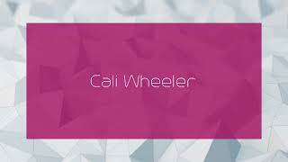 Cali Wheeler  appearance [upl. by Quincy]