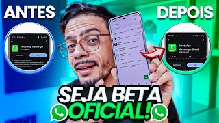 ✅️WhatsApp Beta Como Entrar no Programa de Testes Oficiais [upl. by Cloe71]