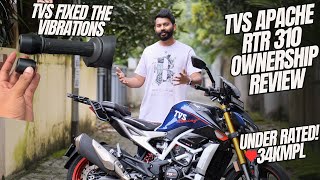 TVS Apache RTR 310 Ownership Review after 5000 kms  Track amp Road Tested  After 2nd Service [upl. by Anitsirhcairam]