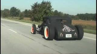 Rat Rod driving to Pumpkin Run Natls Owensville Ohio [upl. by Ayam]