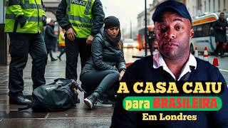 Brasileira Ilegal em Londres Prisão Chocante por Moto Clonada e Sem CNH [upl. by Yerdna741]