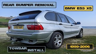 BMW E53 X5 Rear Bumper Removal amp Towbar Installation [upl. by Ulrike]