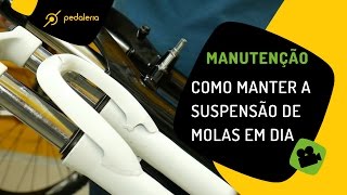 Suspensão de bike com molas A manutenção é fácil Pedaleria [upl. by Yroger]