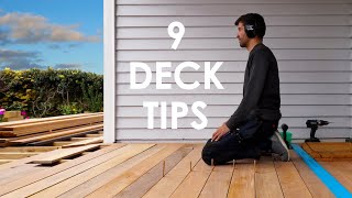 9 Tips for Building a Perfect Deck [upl. by Kokoruda]