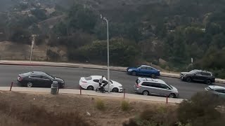 Scenic View of The Hollywood Sign Side Road 1125 hollywoodsign tourist hollywood [upl. by Marquez]