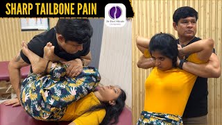 Sharp TAILBONE Pain  SCIATICA Nerve Pain  In 1 SESSION 70 RELIEF  ASMR Chiropractic  Dr Ravi [upl. by Tiphany]