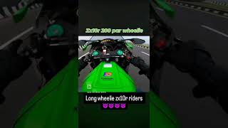 Kawasaki ninja zx10r riders short video long wheelie zx10r riders short video youtubeshort [upl. by Clorinda]