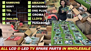 All LCD amp LED TV parts  Tcon boards motherboards smps  combo boards  universal boards Delhi🔥 [upl. by Tolkan]