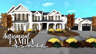 Bloxburg Autumnal Family House 522k  PART 1  No Large Plot  Realistic House Build [upl. by Enytsirk444]