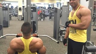 Back amp Biceps Workout to Gain Muscle Mass hodgetwins [upl. by Godding118]