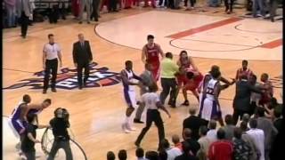 Matt Barnes Rafer Alston amp Shaq Fight [upl. by Aynatal]