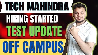 Tech Mahindra Biggest Hiring Started  OFF Campus Drive  Latest Hiring Updates  Fresher Jobs [upl. by Suirradal]