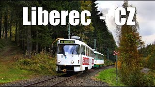 LIBEREC TRAM  Die 1000mmLinie quot11quot nach Jablonec 2017 [upl. by Einwahr]