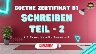 Goethe Zertifikat B1 Prüfung  Schreiben Teil  2  Video  7  Meinung äußern [upl. by Lawlor]