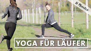 Yoga Laufen Dehnen Stretchen  Cooldown nach dem Joggen [upl. by Arahsak17]