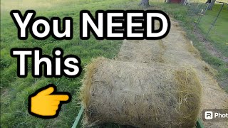 Why you NEED a hay bale unroller Its not just for feeding cows [upl. by Beka682]