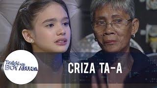 TWBA Criza Taa turns emotional while talking about her Lola [upl. by Perceval]