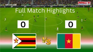 Zimbabwe vs Cameroon AFCON 2025 qualifiers [upl. by Orr533]