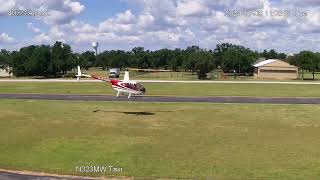 AUTOTRACKED R44 helicopter N323MW landing lesson at Hank Sasser Breakaway 40XS 20240709 [upl. by Alimhaj]