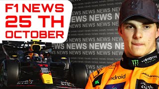 F1 News 25th October Piastri to Red Bull [upl. by Gnous]