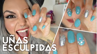 UÑAS ESCULPIDAS y todo sobre ellas Sculptured Nails AZUMAKEUP [upl. by Joel36]