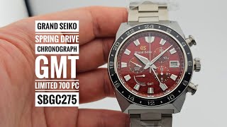 Grand Seiko Sport Collection Spring Drive Chronograph GMT Limited 700 Pc SBGC275 [upl. by Latty]