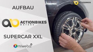 Aufbau Video  Kinder Elektroauto Supercar XXL  Montage Anleitung  Actionbikes Motors [upl. by Alexio117]