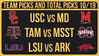 FREE College Football Picks Today 101924 NCAAF Week 8 Betting Picks and Predictions [upl. by Aelahc241]