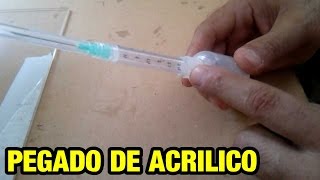 PEGADO DE ACRILICO Y APLICADOR [upl. by Stout]