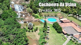 Cachoeira da Usina em Ervália MG Imagens aéreas com drone DJI Mini 3 [upl. by Dirk]