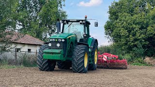 John Deere 8230  OpallAgri Saturn 6 kompaktorozás magágykészítés [upl. by Nirtiak]