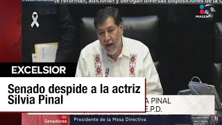 Senado rinde homenaje a Silvia Pinal con un minuto de silencio y un minuto de aplausos [upl. by Rosemarie]