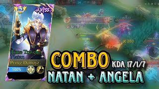 COMBO NATAN ANGELA OP PARAH  GAMEPLAY NATAN  Mobile Legend BangBang [upl. by Howes]