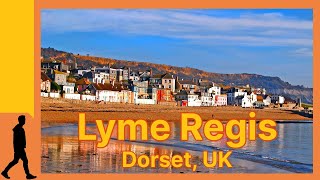 Lyme Regis Dorset  Complete Seafront Walking Tour [upl. by Nomannic]