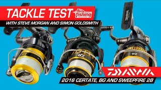 Review Daiwa 2016 Certate Daiwa BG and Daiwa Sweepfire 2B  which is the best for you [upl. by Lisk]