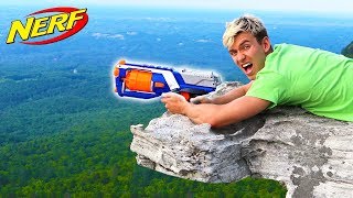 WORLD RECORD NERF SHOT [upl. by Anelegna]