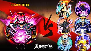 Demon Titan Vs God Teams Shadow Fight 2 [upl. by Frerichs]