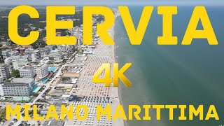 ITALIA BELLA  CERVIA  MILANO MARITTIMA 4K Emilia Romagna drone [upl. by Auoz832]