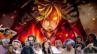 IFRIT JAMBE SANJI VS QUEEN  ONE PIECE 1061 REACTION MASHUP  ワンピース [upl. by Yelyk]